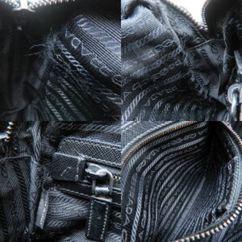 PRADA Shoulder Bag Saffiano Leather Nero Black - Picture 8 of 9